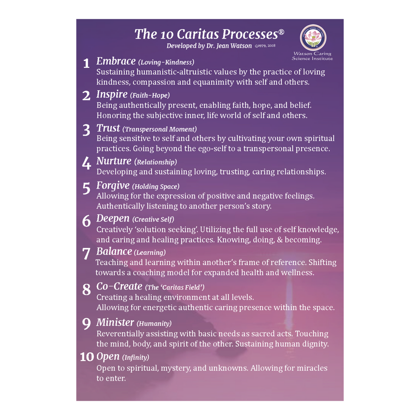 10 Caritas Processes® Touchstone Cards