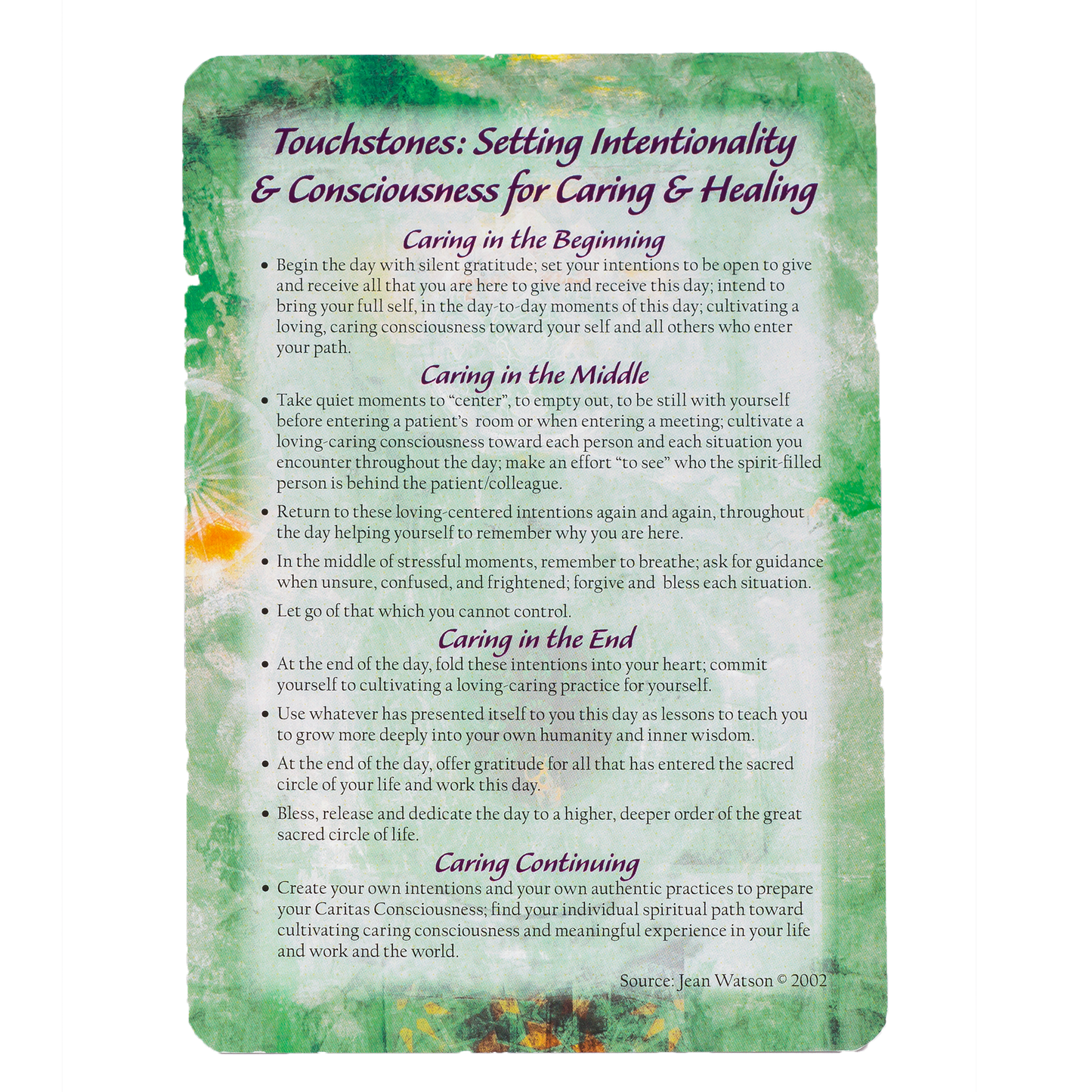 10 Caritas Processes® Touchstone Cards