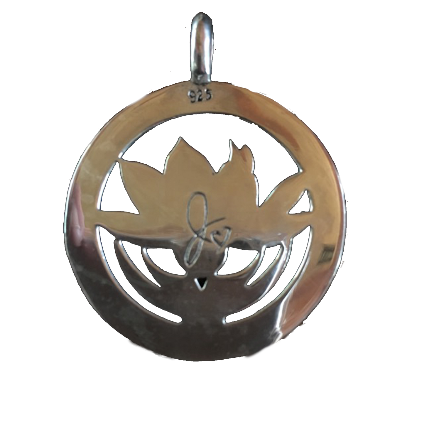 Sterling Silver Lotus Necklace Pendant