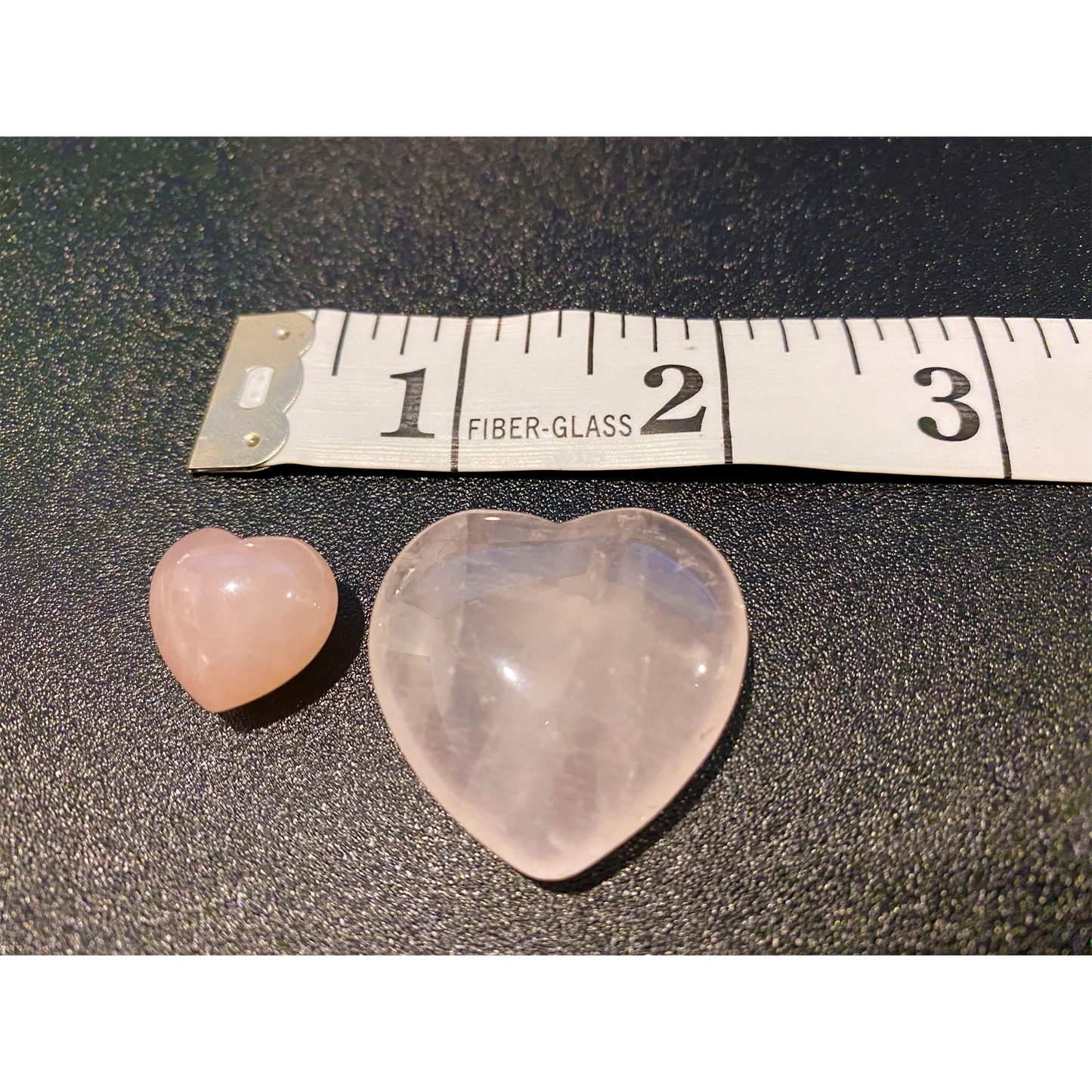 Pink Rose Quartz Stone Hearts