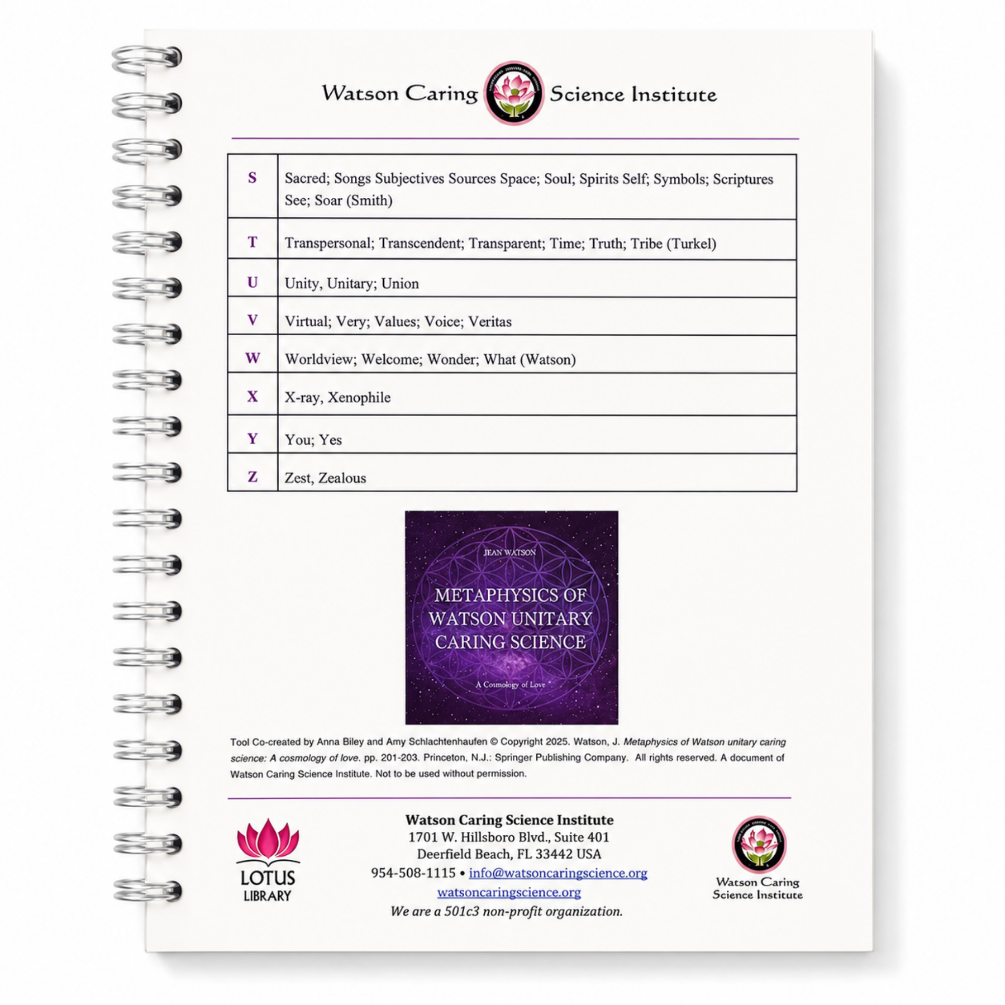 WCSI ABC Spiral Journal