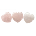 Pink Rose Quartz Stone Hearts