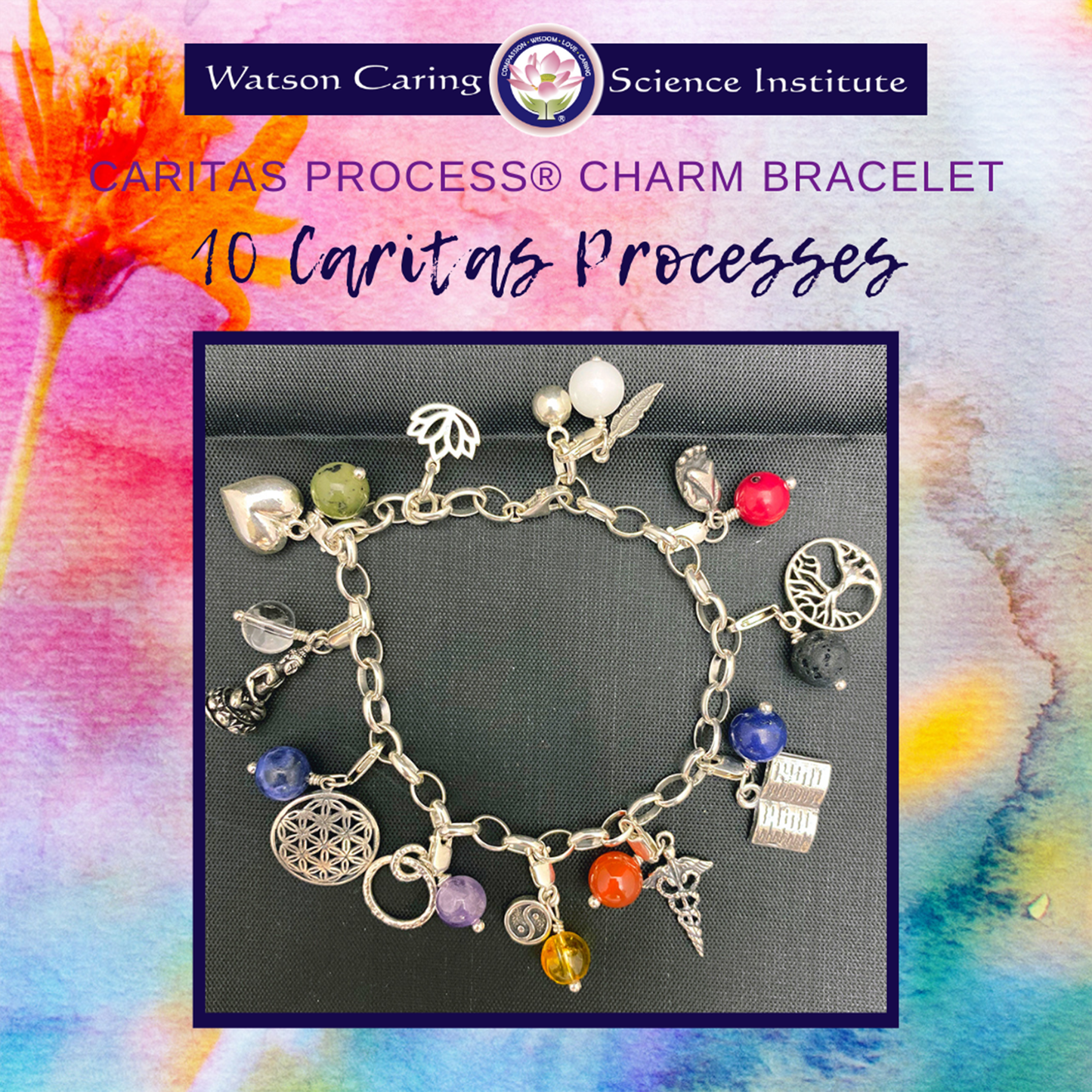 Caritas Process® Bracelet + 10 Charms