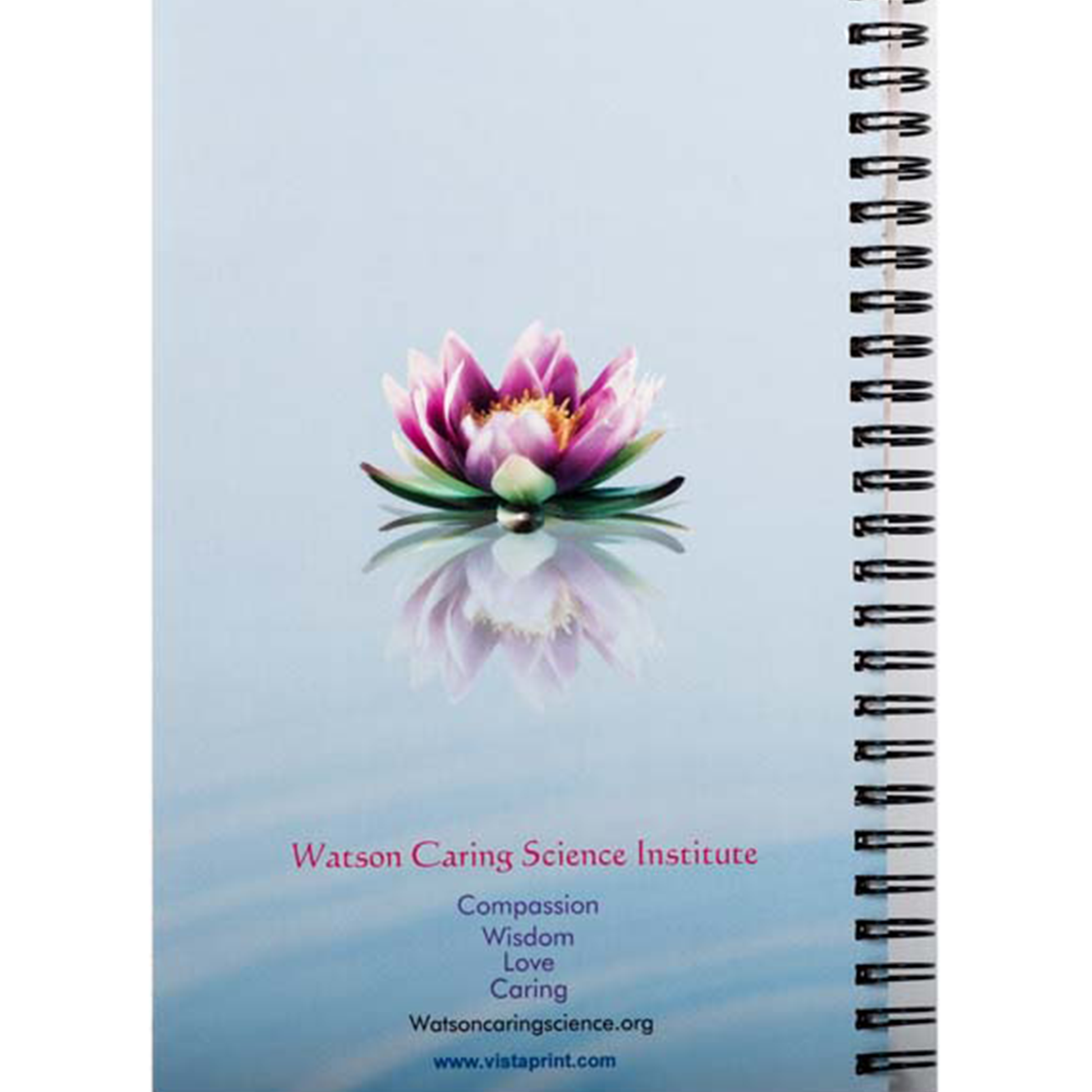 Express your thoughts and reflections on Human Caring with the Caritas Reflection Journals. These spiral-bound notebooks come with lined paper and are perfect for personal reflections on life or for documenting your experiences with the 10 caritas processes. Order now and begin your journey towards self-discovery and healing.