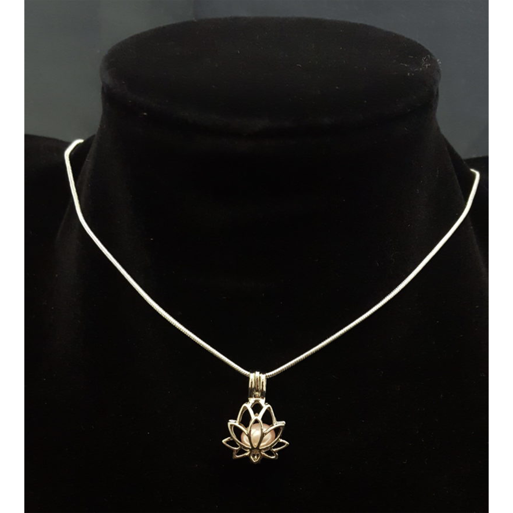Lotus Pearl Pendant