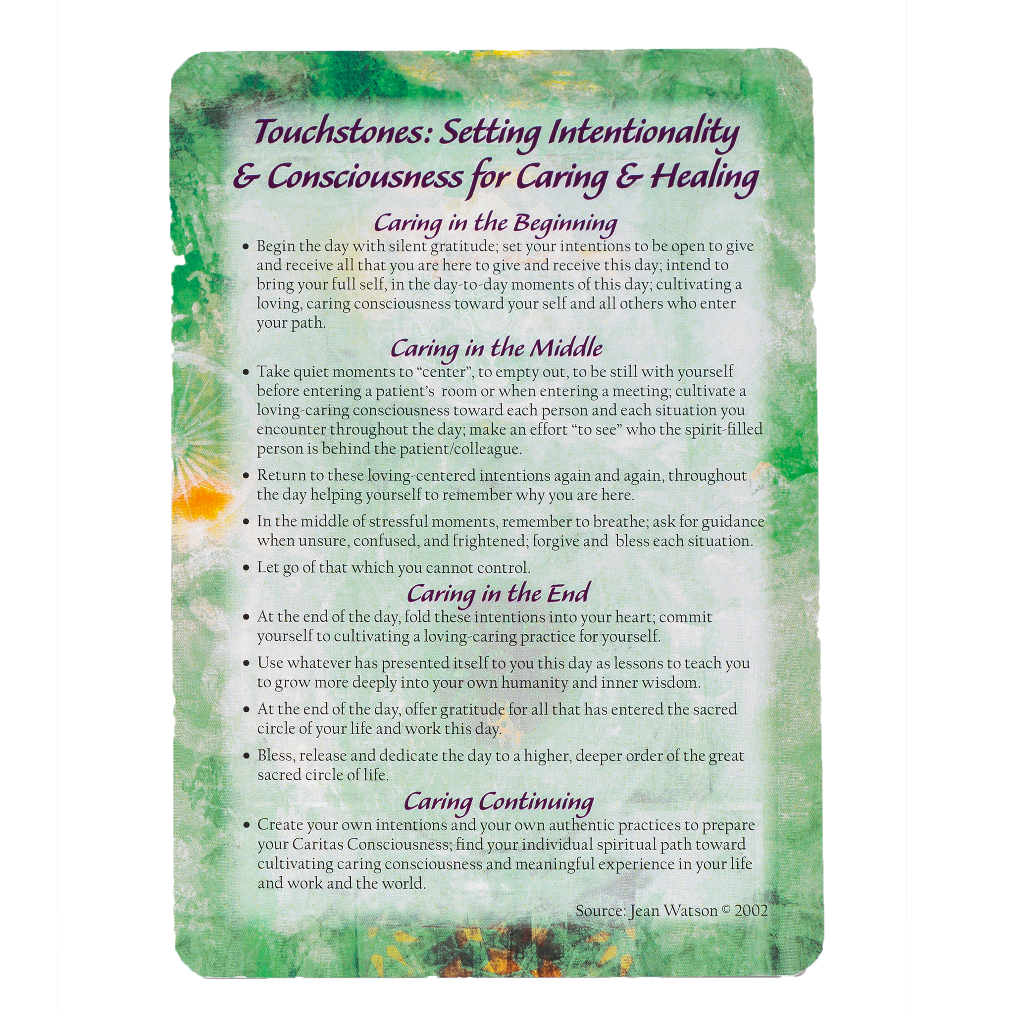 10 Caritas Processes® Touchstone Cards