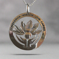 Sterling Silver Lotus Necklace Pendant