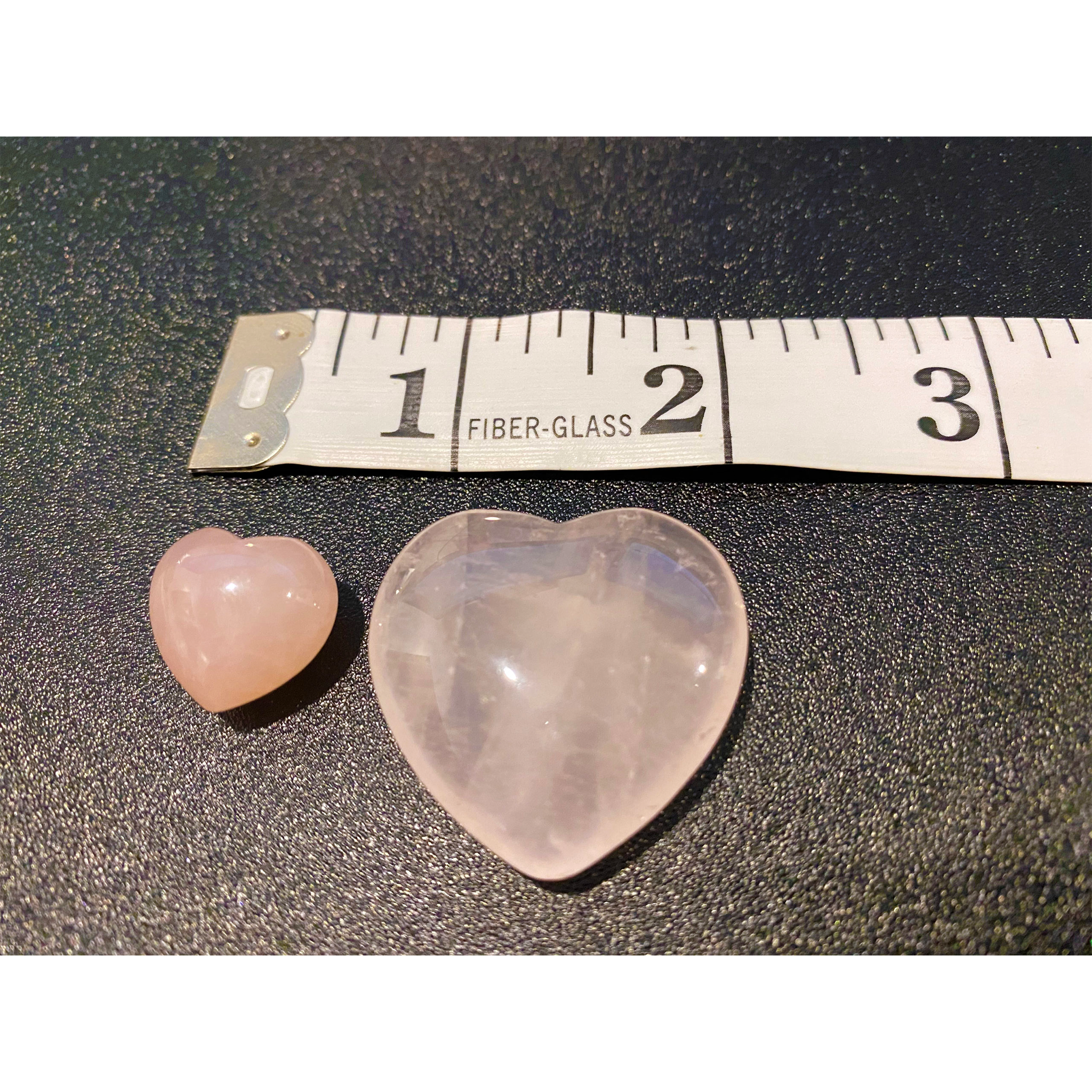 Pink Rose Quartz Stone Hearts